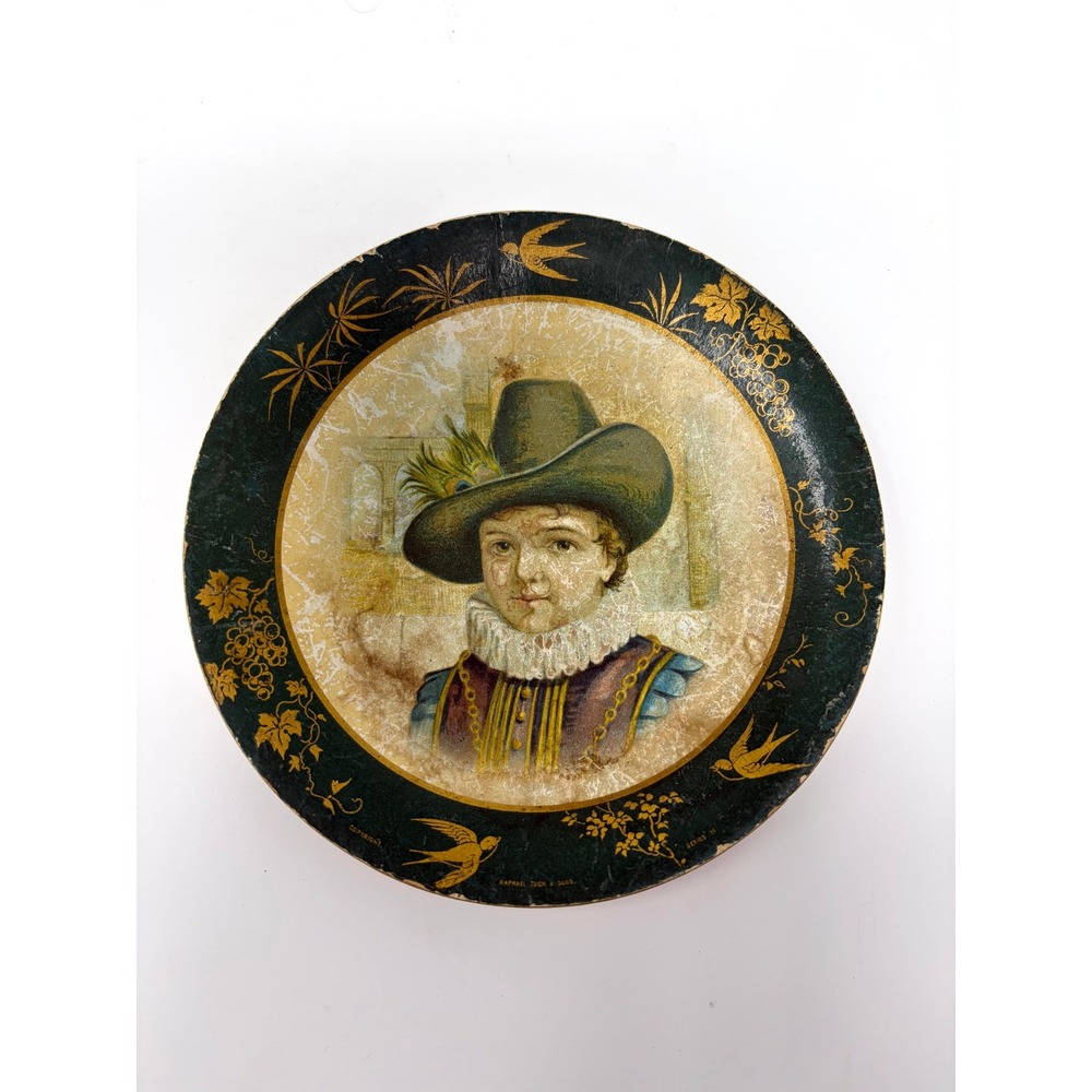 Antique Raphael Tuck & Sons Papier Mache Plate Artistic Series 39 Portrait